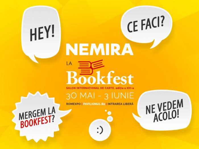 Editurile Nemira și Nemi la Salonul Internațional de carte Bookfest 2018