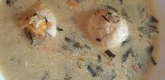 Brioșe cu telemea - Ciorba de ouă - Cod argintiu înăbușit cu sos de lămâie și usturoi - Baton de ciocolată