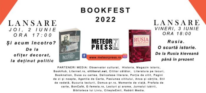 Lansări Editura METEOR PRESS la BOOKFEST 2022