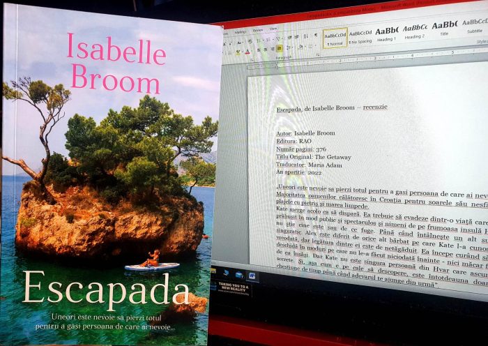 Escapada de Isabelle Broom – Editura RAO - recenzie